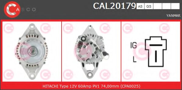 Генератор CASCO CAL20179AS