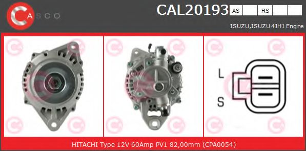 Генератор CASCO CAL20193AS