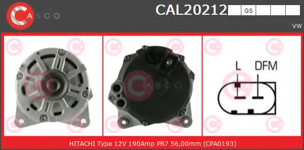 Генератор CASCO CAL20212GS