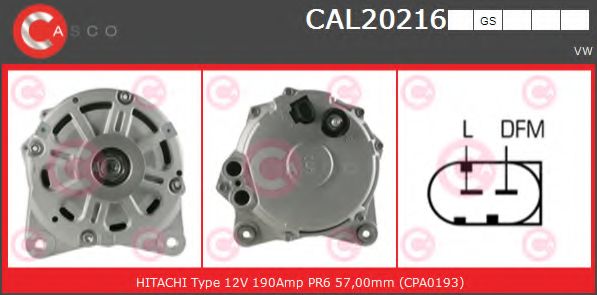 Генератор CASCO CAL20216GS