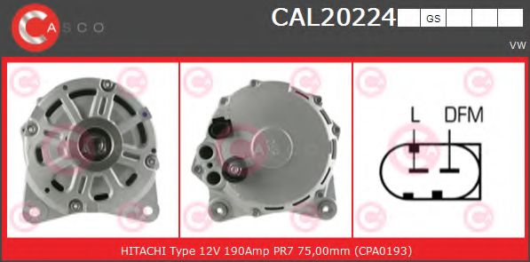 Генератор CASCO CAL20224GS
