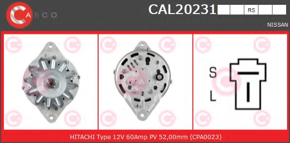 Генератор CASCO CAL20231RS