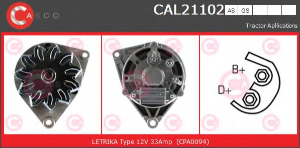 Генератор CASCO CAL21102AS
