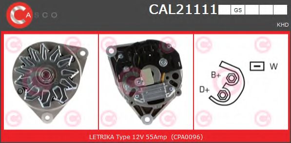 Генератор CASCO CAL21111GS