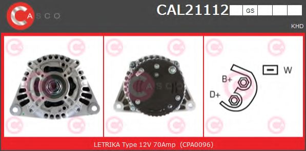 Генератор CASCO CAL21112GS