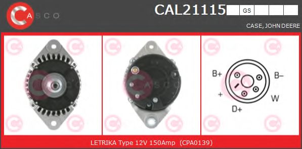 Генератор CASCO CAL21115GS