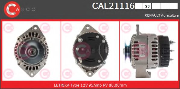 Генератор CASCO CAL21116GS