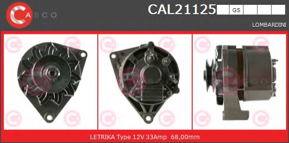 Генератор CASCO CAL21125GS