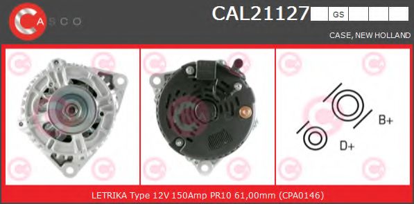 Генератор CASCO CAL21127GS