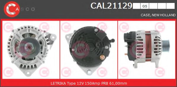Генератор CASCO CAL21129GS