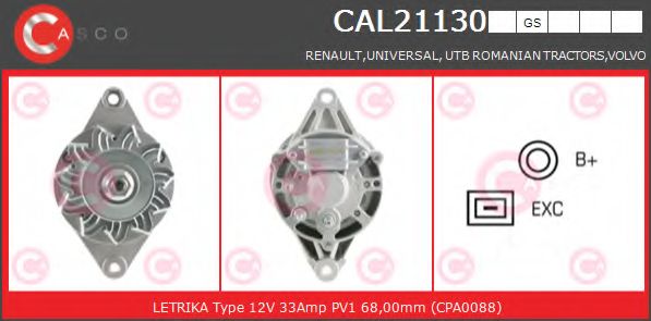 Генератор CASCO CAL21130GS