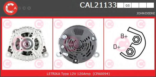Генератор CASCO CAL21133GS