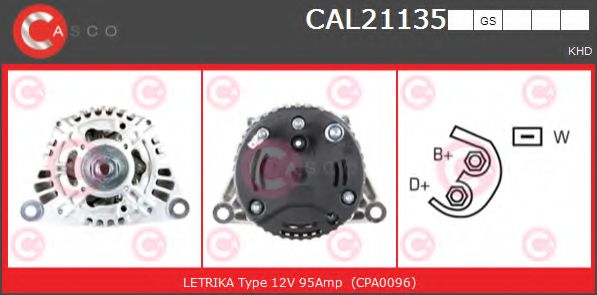 Генератор CASCO CAL21135GS