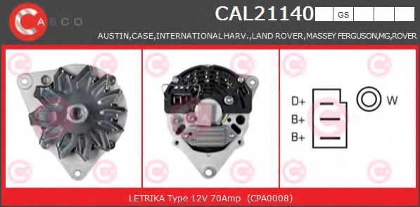 Генератор CASCO CAL21140GS