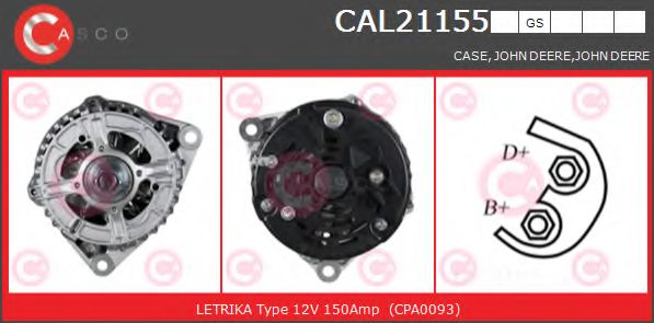 Генератор CASCO CAL21155GS