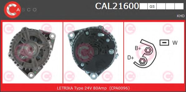 Генератор CASCO CAL21600GS