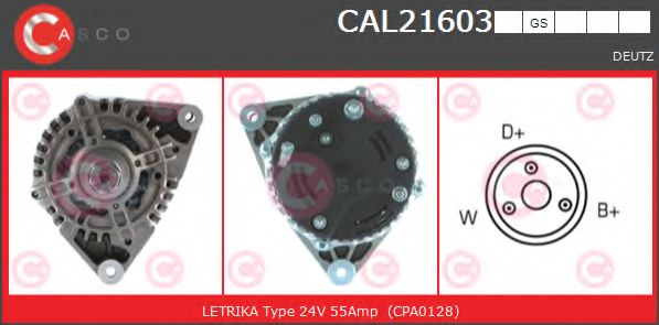 Генератор CASCO CAL21603GS