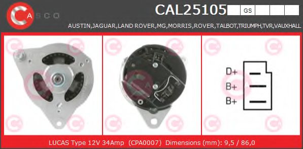 Генератор CASCO CAL25105GS