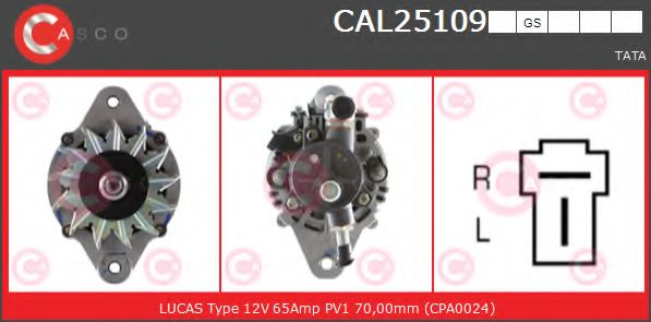 Генератор CASCO CAL25109GS
