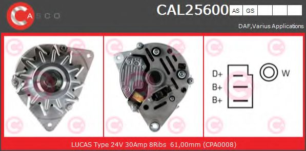 Генератор CASCO CAL25600AS