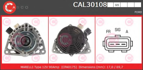 Генератор CASCO CAL30108GS