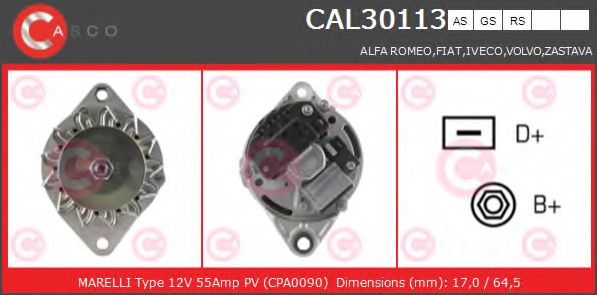 Генератор CASCO CAL30113AS