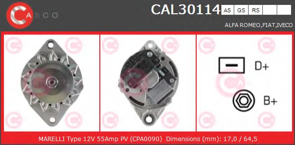 Генератор CASCO CAL30114AS