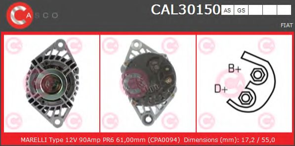 Генератор CASCO CAL30150AS