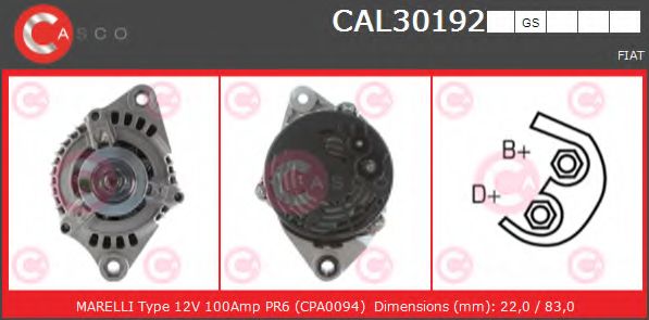 Генератор CASCO CAL30192GS