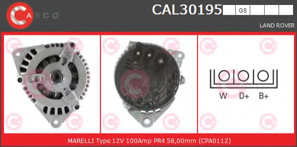 Генератор CASCO CAL30195GS