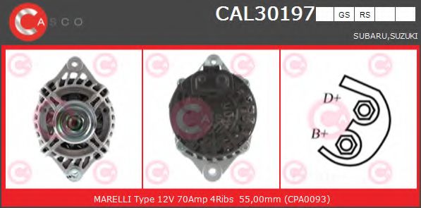 Генератор CASCO CAL30197RS