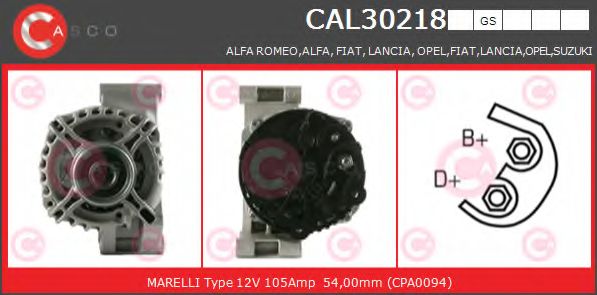 Генератор CASCO CAL30218GS