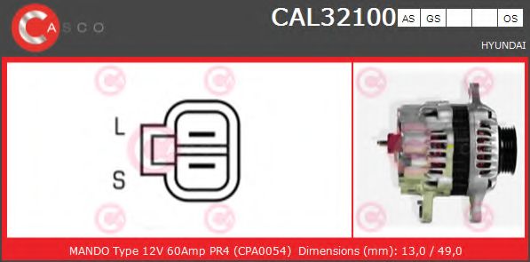 Генератор CASCO CAL32100AS