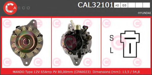 Генератор CASCO CAL32101AS