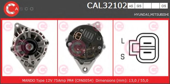 Генератор CASCO CAL32102GS