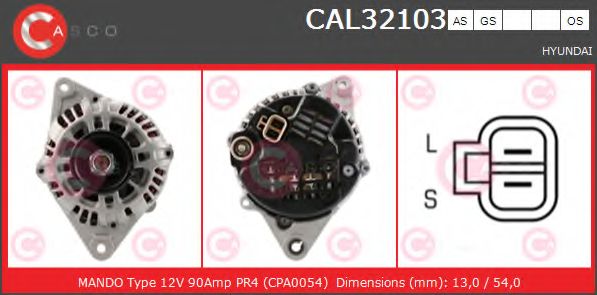 Генератор CASCO CAL32103GS