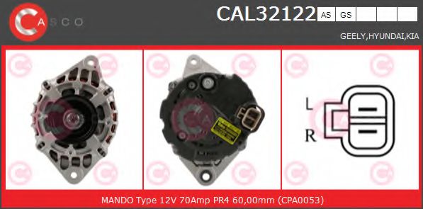 Генератор CASCO CAL32122GS