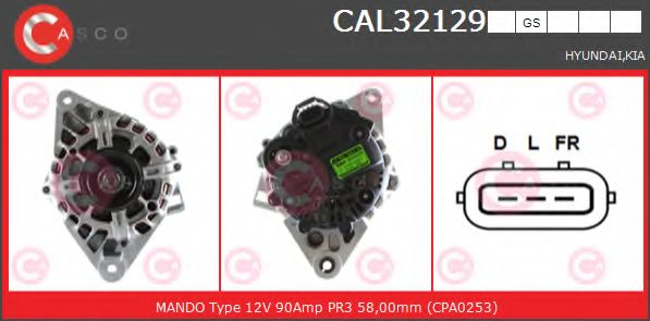 Генератор CASCO CAL32129GS