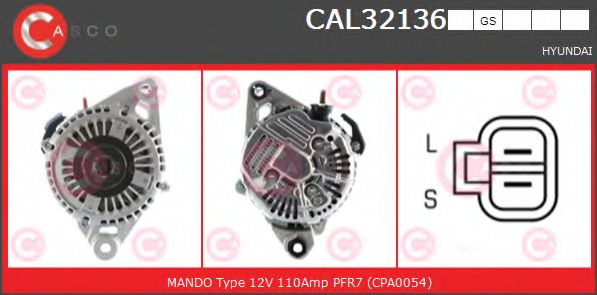 Генератор CASCO CAL32136GS