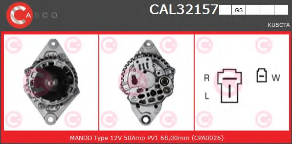 Генератор CASCO CAL32157GS