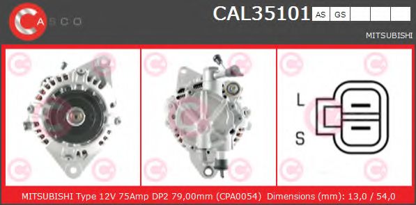 Генератор CASCO CAL35101AS