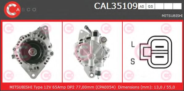Генератор CASCO CAL35109GS