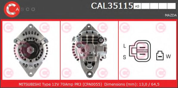 Генератор CASCO CAL35115AS