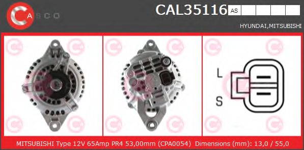 Генератор CASCO CAL35116AS