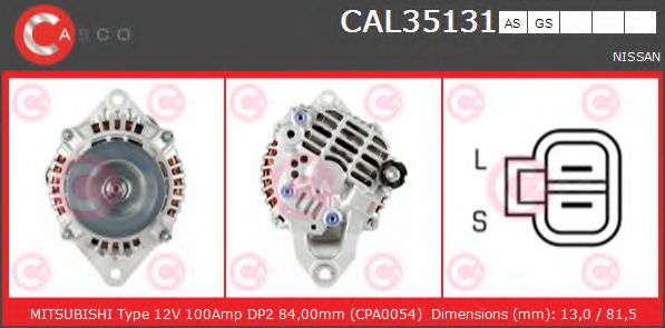 Генератор CASCO CAL35131AS