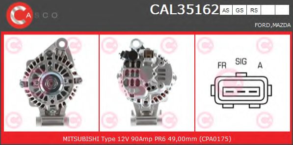 Генератор CASCO CAL35162AS