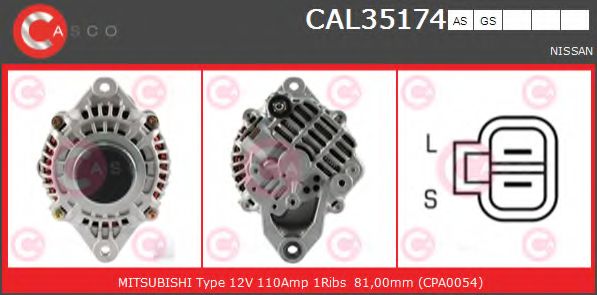 Генератор CASCO CAL35174AS