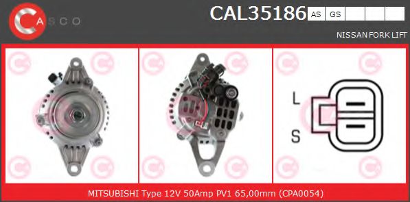Генератор CASCO CAL35186AS