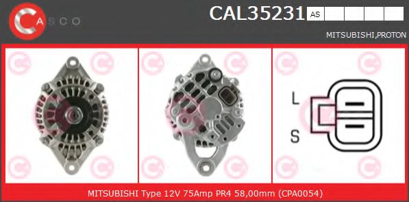 Генератор CASCO CAL35231AS