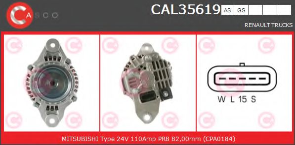 Генератор CASCO CAL35619GS